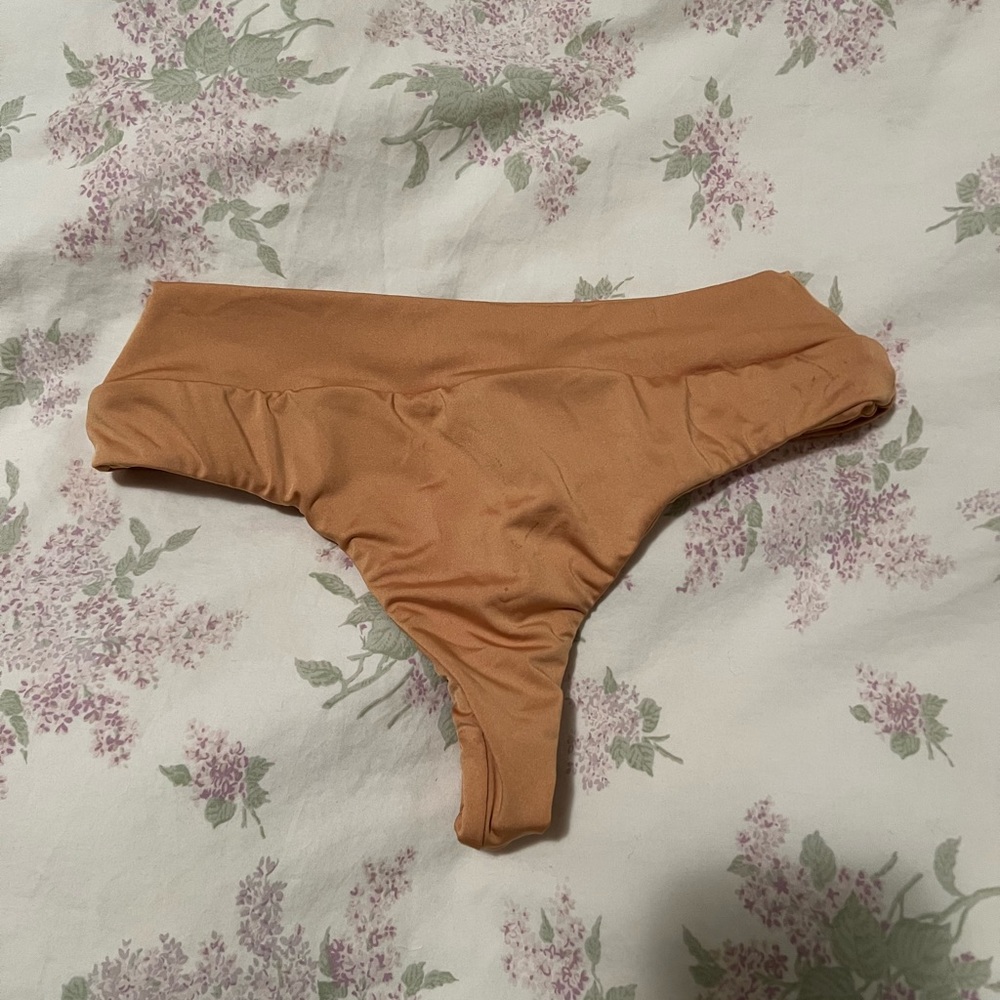 Gooseberry Golden thong bikini bottom